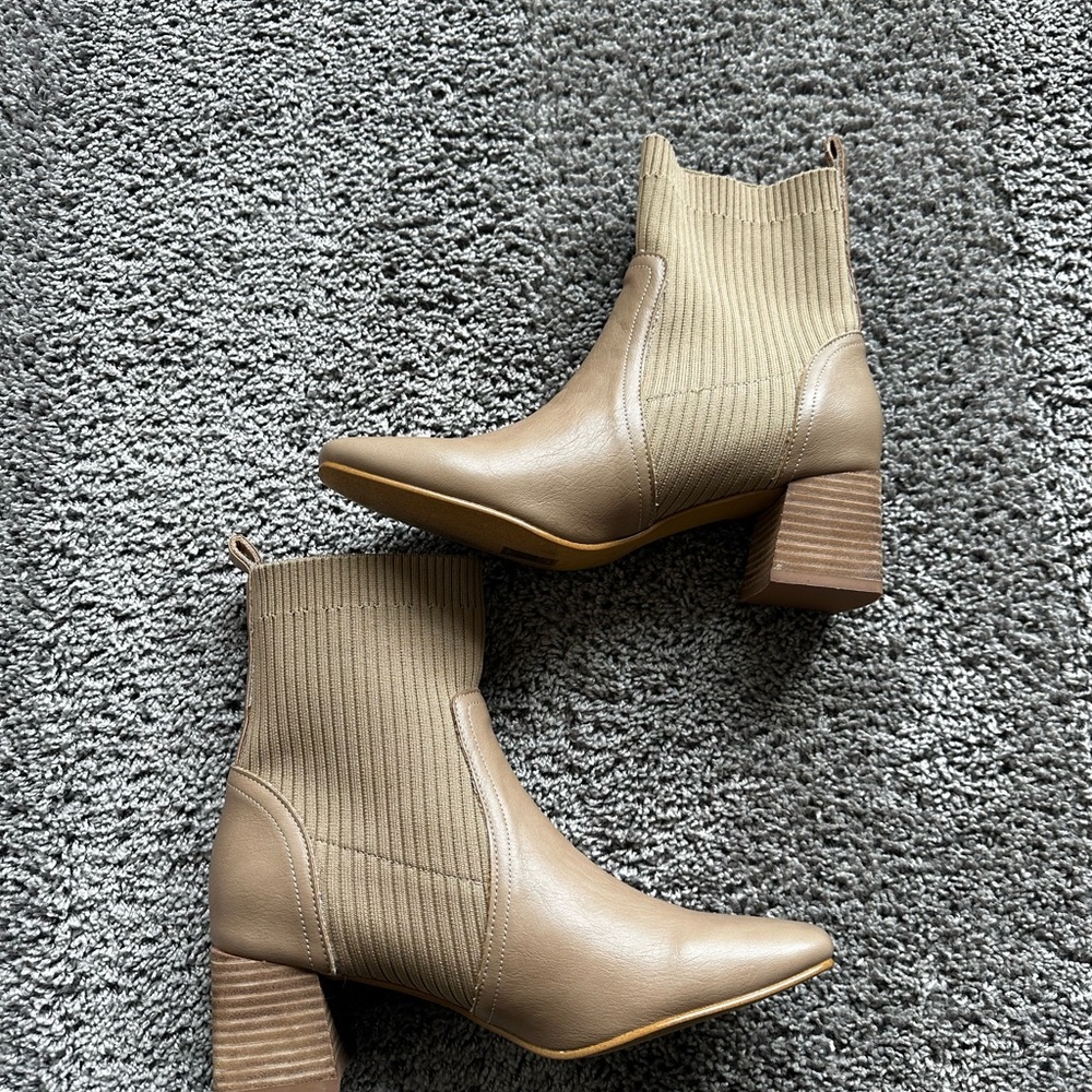 Elegant Taupe Ankle Booties